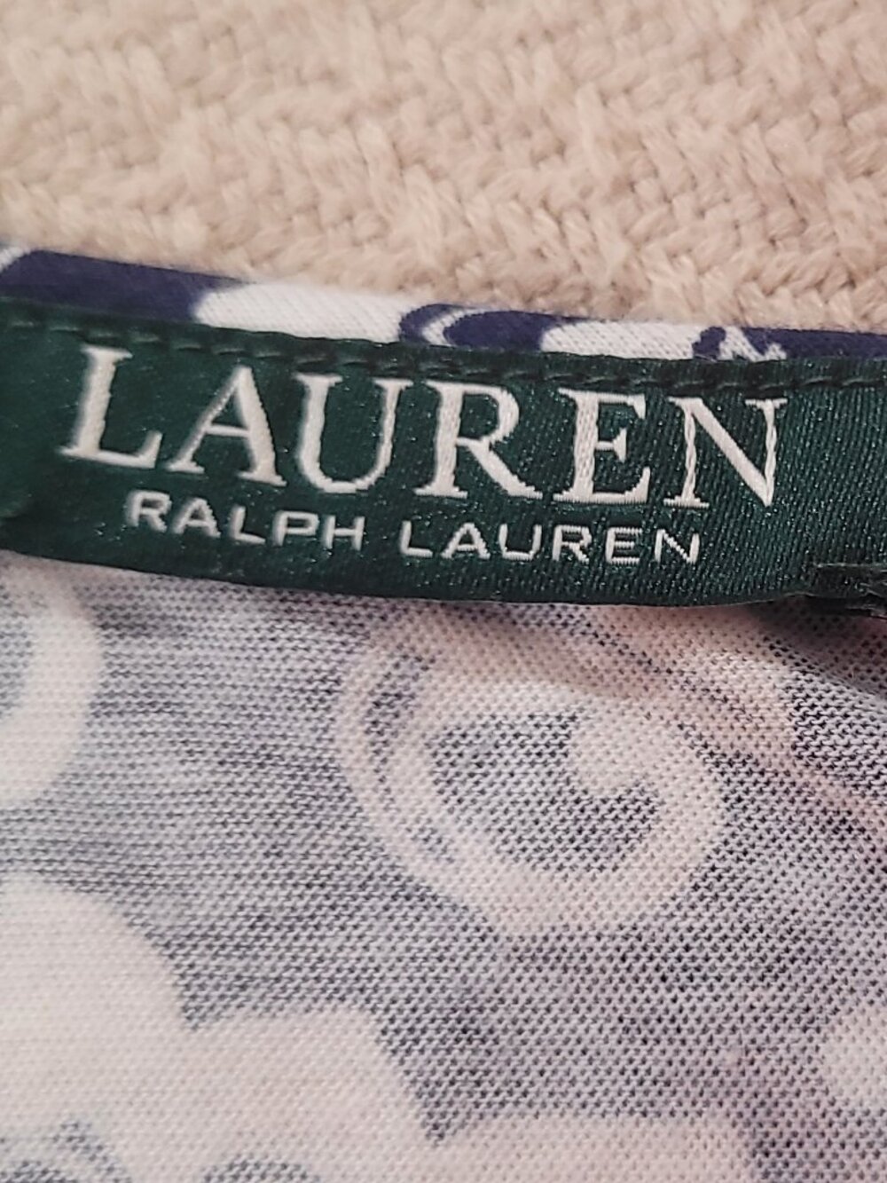 Lauren Ralph Lauren Maxi Summer Dress Size S, Blue/White  Floral, Sleeveless. - Picture 4 of 4